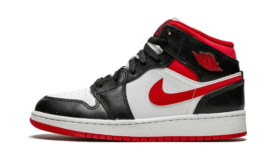 Air Jordan 1 Mid Gym Red Black White (GS)