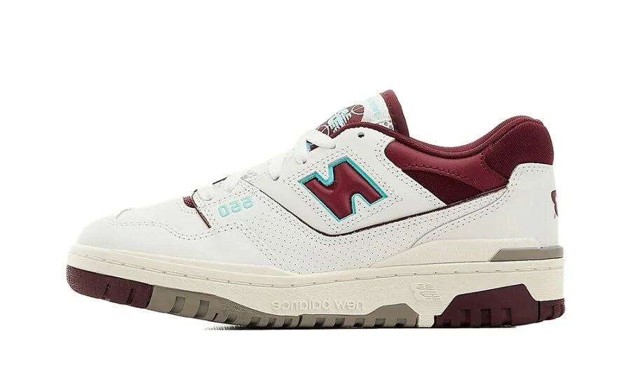 New Balance 550 White Burgundy Blue