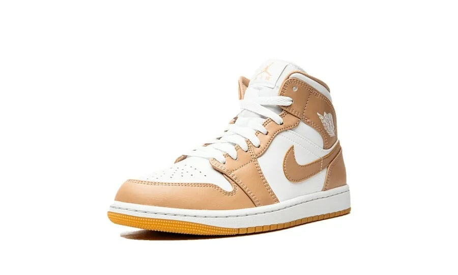 Air Jordan 1 Mid Hemp Tan White