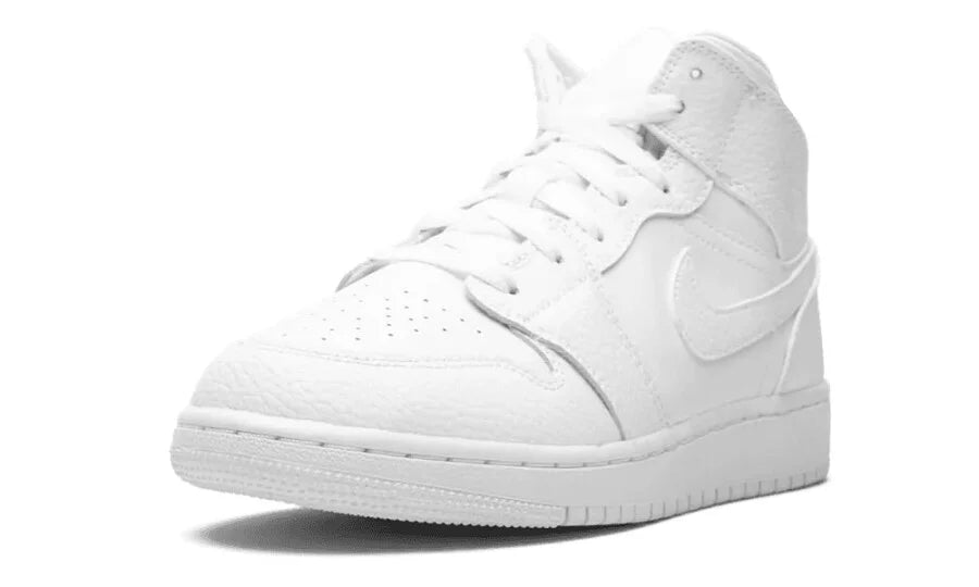 Jordan 1 Mid Triple White (GS)