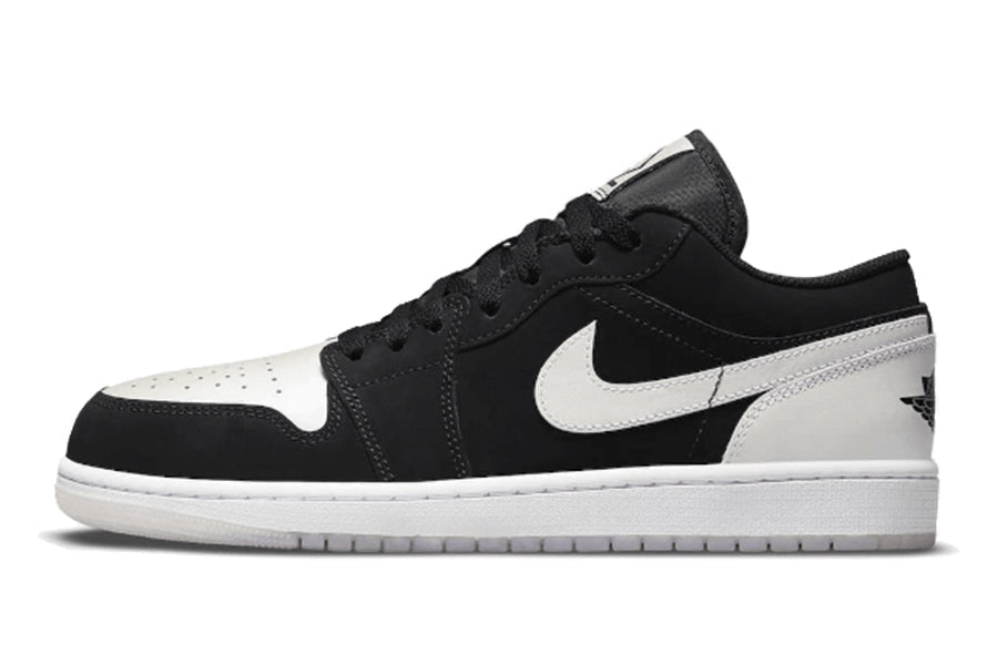 Air Jordan 1 Low Black White Diamond