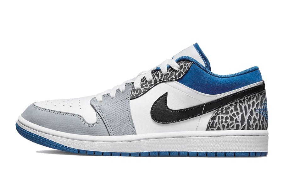 Air Jordan 1 Low True Blue Elephant Print