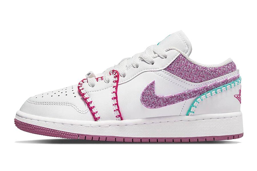 Air Jordan 1 Low White Light Bordeaux