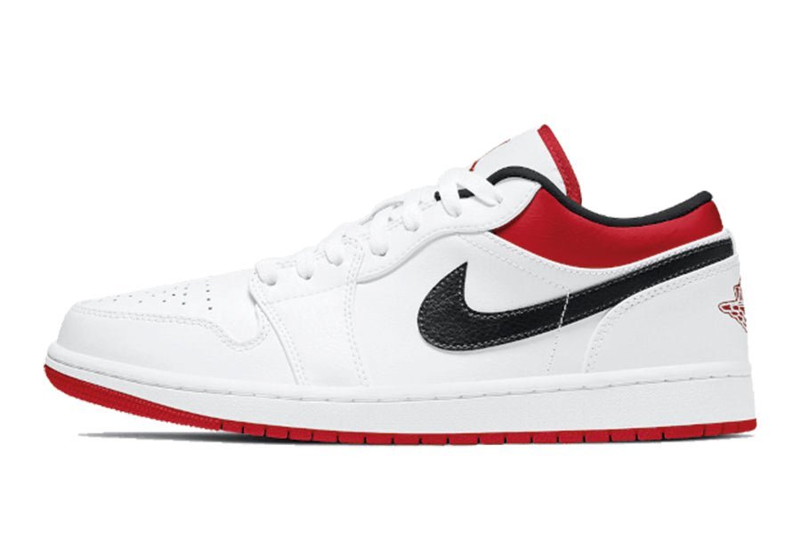 Air Jordan 1 Low White University Red Black