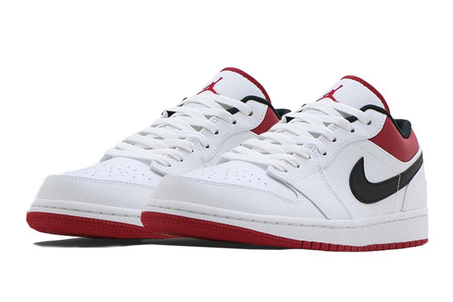 Air Jordan 1 Low White University Red Black