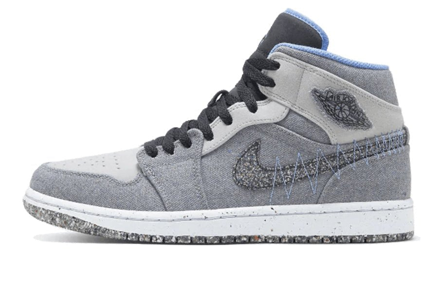 Air Jordan 1 Mid Crater Grey University Blue