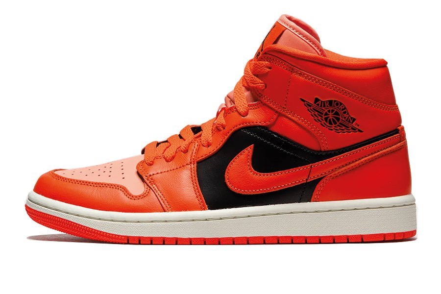 Air Jordan 1 Mid Orange Black