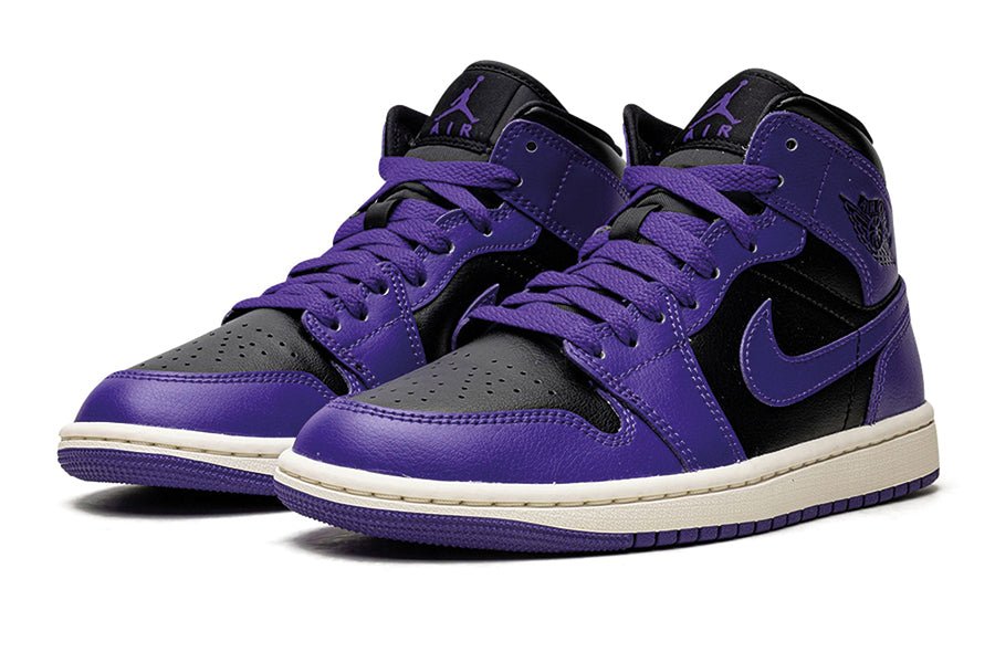 Air Jordan 1 Mid Purple Black