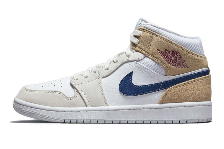 Air Jordan 1 Mid Tan Suede Navy