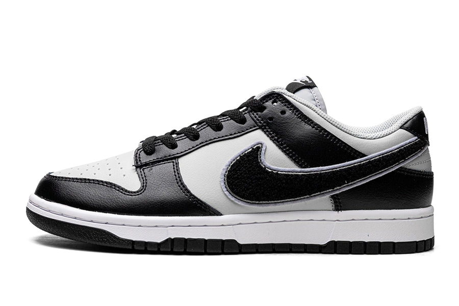 Nike Dunk Low Chenille Swoosh Grey Black