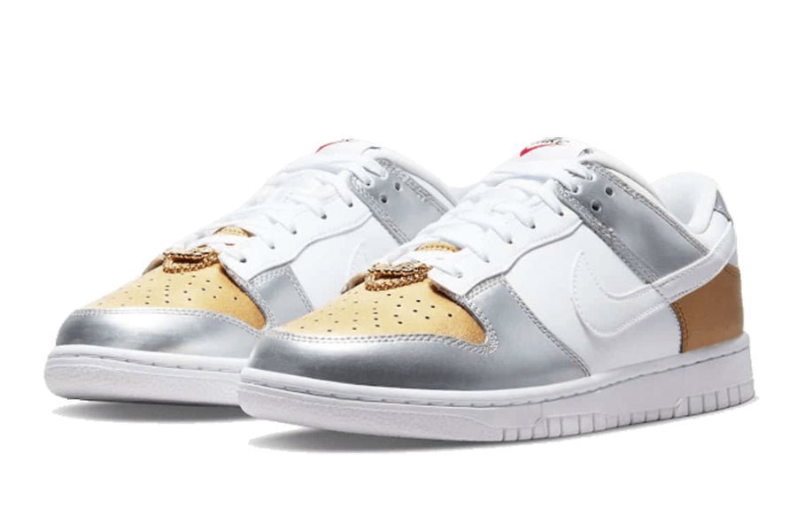 Nike Dunk Low Gold Silver