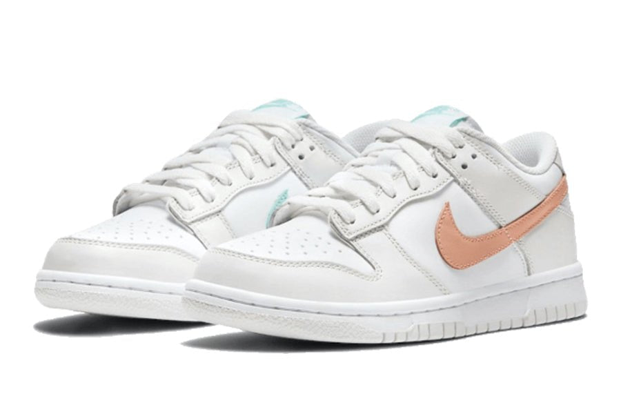 Nike Dunk Low White Bone Peach Aqua